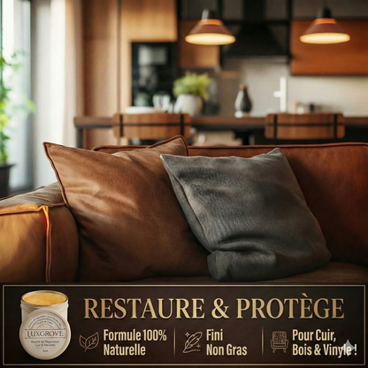 Luxgrove - Baume réparateur pour cuir et meubles